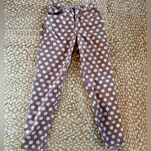 MOSCHINO 1990’s Vintage Brown and Cream Polka Dot Pants